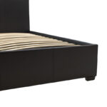 Κρεβάτι Norse  διπλό pu μαύρο ματ με αποθηκευτικό χώρο 160x200εκ
