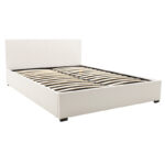Κρεβάτι Norse  διπλό pu λευκό με αποθηκευτικό χώρο 160x200εκ