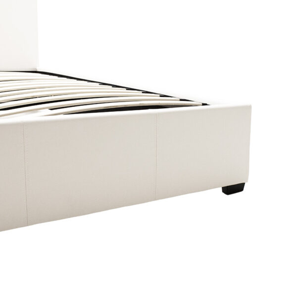 Κρεβάτι Norse  διπλό pu λευκό με αποθηκευτικό χώρο 160x200εκ