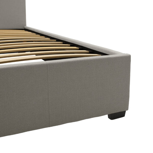 Κρεβάτι Norse  διπλό ύφασμα γκρι με αποθηκευτικό χώρο 160x200εκ