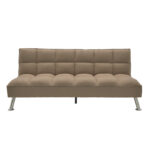 Καναπές-κρεβάτι Rebel  3θέσιος με ύφασμα μπεζ-καφέ 189x92x82εκ