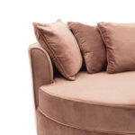 Πολυθρόνα-καναπές Ophelia  βελούδο σάπιο μήλο 123x120x85εκ