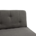 Καναπές-κρεβάτι Breathe  ύφασμα ανθρακί 167x77x73εκ