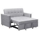Καναπές-κρεβάτι Commit  2θέσιος ύφασμα γκρι 142x93x90εκ