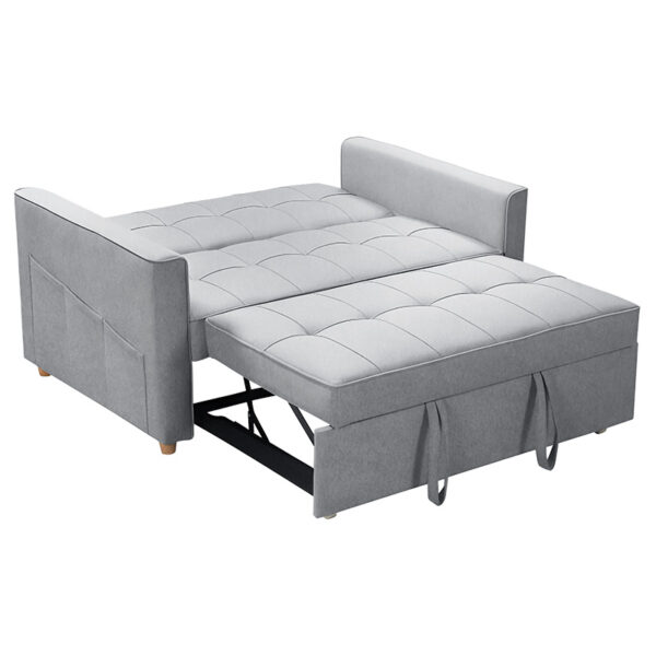 Καναπές-κρεβάτι Commit  2θέσιος ύφασμα γκρι 142x93x90εκ