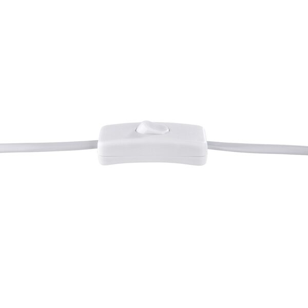 Λάμπα Επιτραπέζια Με Διακόσμηση Μάτι Λευκό Πορσελάνη 10.5x18x28cm