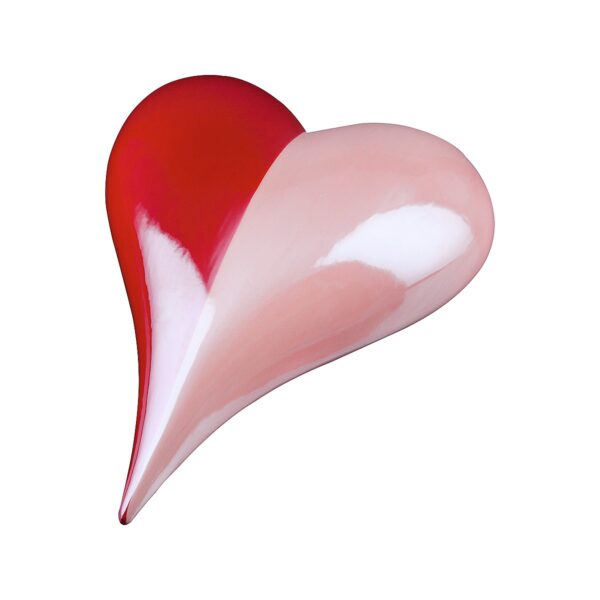 Διακοσμητικό Καρδιά Κόκκινο/Ροζ Κεραμικό 4x12x15.5cm
