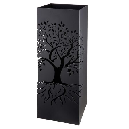 Ομπρελοθήκη Δέντρο Της Ζωής Μαύρο Μέταλλο 18x18x55cm