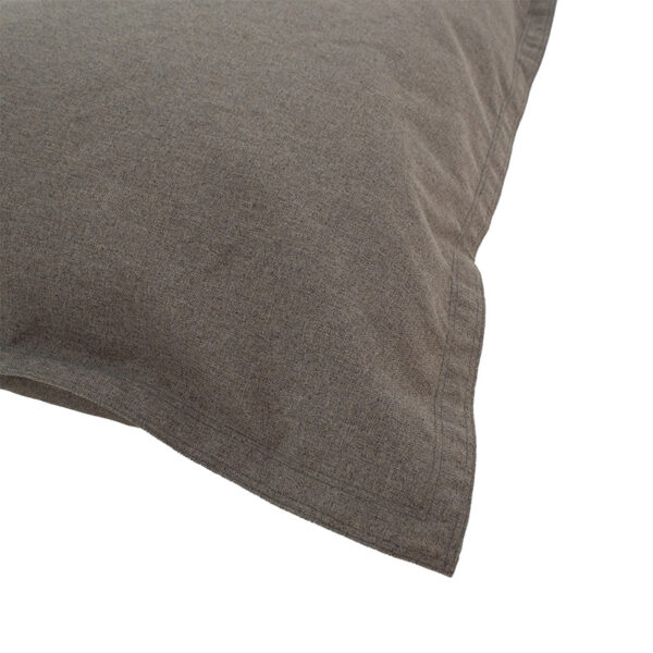 Πουφ μαξιλάρι Simpan  ύφασμα γκρι-καφέ