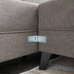 Πολυμορφικός καναπές κρεβάτι PWF-0535  ύφασμα ανοικτό καφέ 300x202x78εκ
