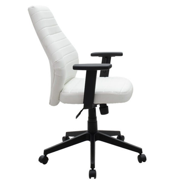 Καρέκλα γραφείου διευθυντή Benno  με pu χρώμα λευκό