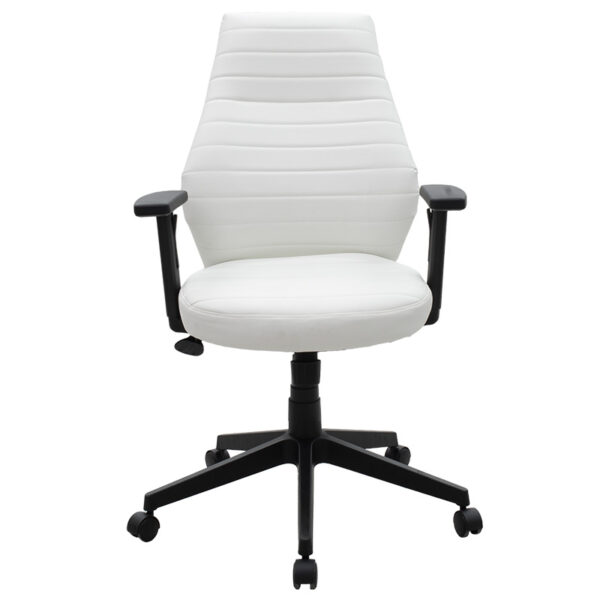 Καρέκλα γραφείου διευθυντή Benno  με pu χρώμα λευκό