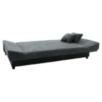 Kαναπές-κρεβάτι Tiko  3θέσιος με αποθηκευτικό χώρο ύφασμα ανθρακί 200x85x90εκ