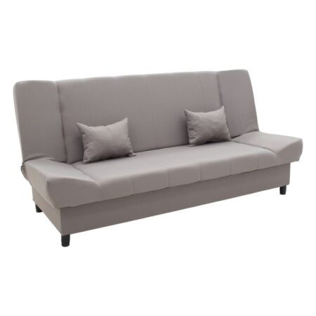 Kαναπές-κρεβάτι Tiko  3θέσιος με αποθηκευτικό χώρο ύφασμα γκρι 200x85x90εκ