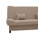 Kαναπές-κρεβάτι Tiko  3θέσιος αποθηκευτικός χώρος ύφασμα μπεζ 200x85x90εκ