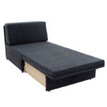 Πολυθρόνα κρεβάτι Lyric  με αποθηκευτικό χώρο ύφασμα ανθρακί antique 86x101x87εκ