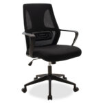 Καρέκλα γραφείου εργασίας Maestro  με ύφασμα mesh χρώμα μαύρο