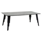 Τραπέζι σαλονιού Lifo  MDF ανθρακί cement-μαύρο 120x60x45εκ