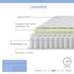 Στρώμα Levander  bonnel springs roll pack μονής όψης 15-17cm 100x200εκ