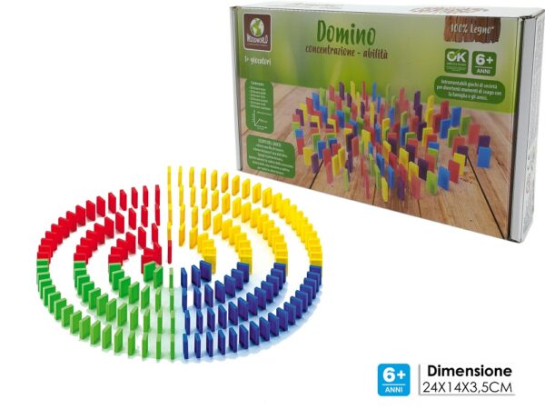 Επιτραπέζιο Παιχνίδι Ντόμινο Πλαστικό 24x14x3.5cm Σετ 120Τμχ Για 6+ Ετών