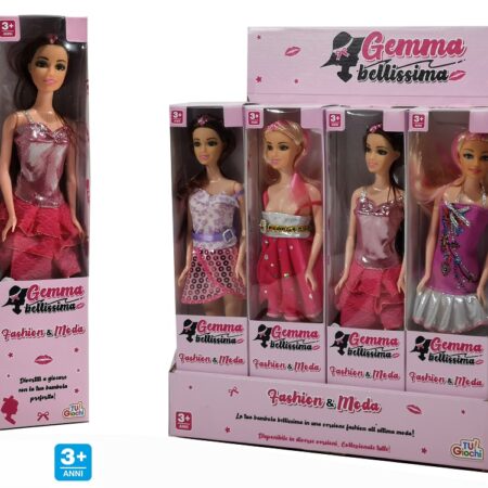 Κούκλα Gemma Bellissima Πλαστικό Σε 4 Διαφορετικές Εμφανίσεις Για 3+ Ετών