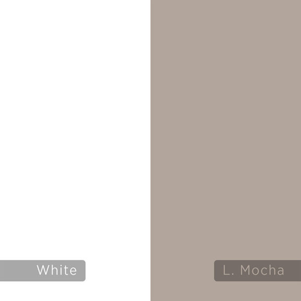 Βοηθητικό τραπέζι Libra  μόκα-λευκό 30x34x60εκ