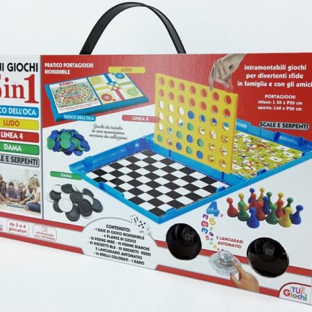 Επιτραπέζιο Παιχνίδι Mini Giochi Σετ 5 Σε 1 Πλαστικό Για 6+ Ετών
