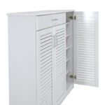 Παπουτσοθήκη-ντουλάπι SANTE  30 ζεύγων χρώμα λευκό 120x37x123εκ