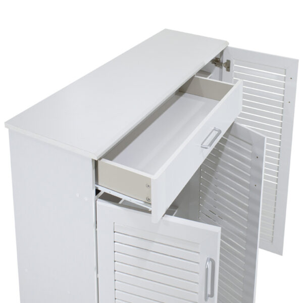 Παπουτσοθήκη-ντουλάπι SANTE  30 ζεύγων χρώμα λευκό 120x37x123εκ