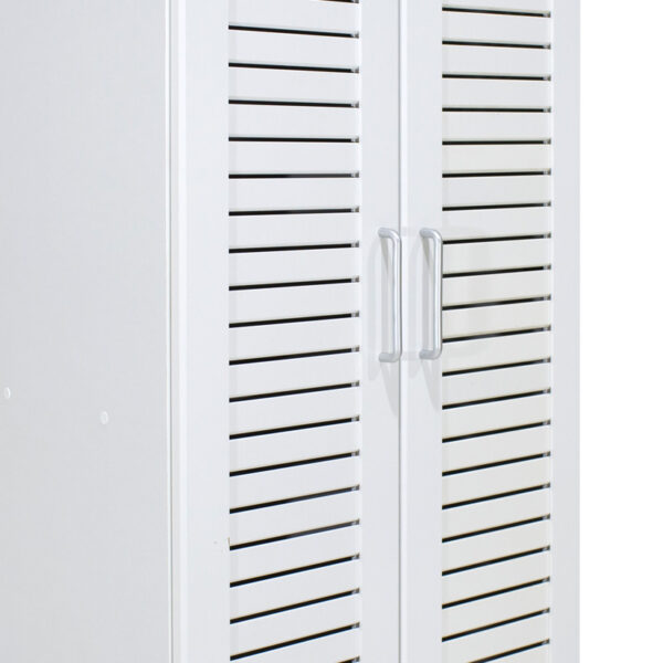 Παπουτσοθήκη-ντουλάπα SANTE  21 ζευγών σε λευκό 60x37x183εκ