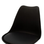 Καρέκλα Caron  PP μαύρο-φυσικό πόδι