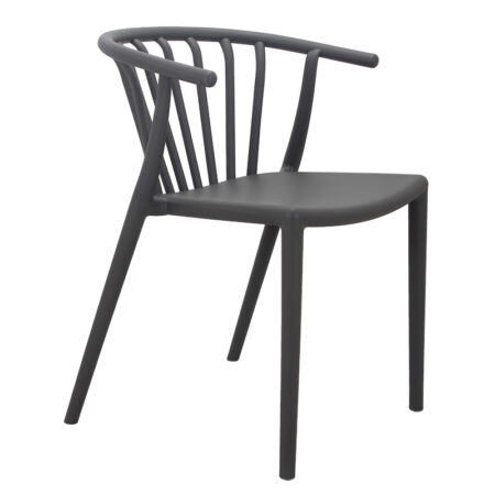 Καρέκλα Zelma  PP χρώμα ανθρακί