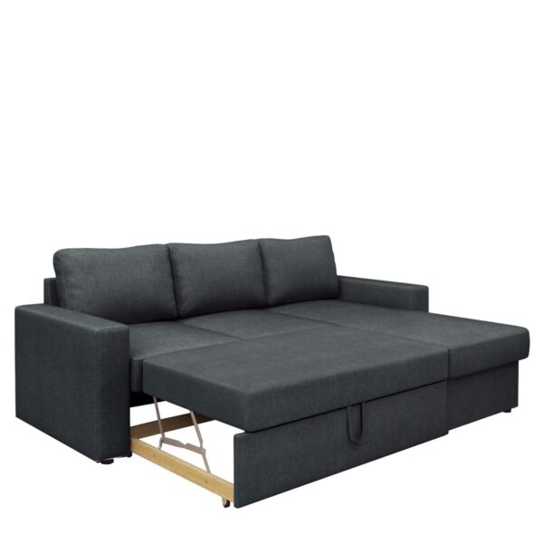 Καναπές Κρεβάτι Γωνιακός  SOFIA Γκρι 220x155x81cm