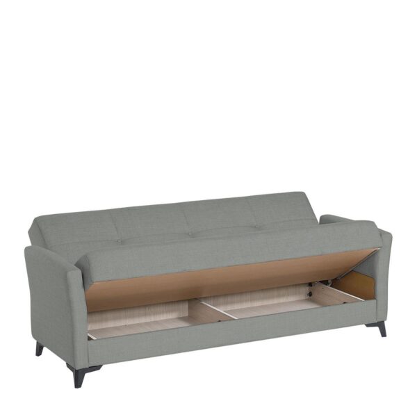 Καναπές Κρεβάτι Τριθέσιος  JAVIER 3S Γκρι 206x82x88cm
