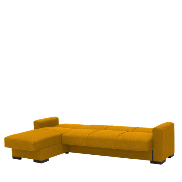 Καναπές Κρεβάτι Γωνιακός  JOSE Μουσταρδί 270x165x84cm