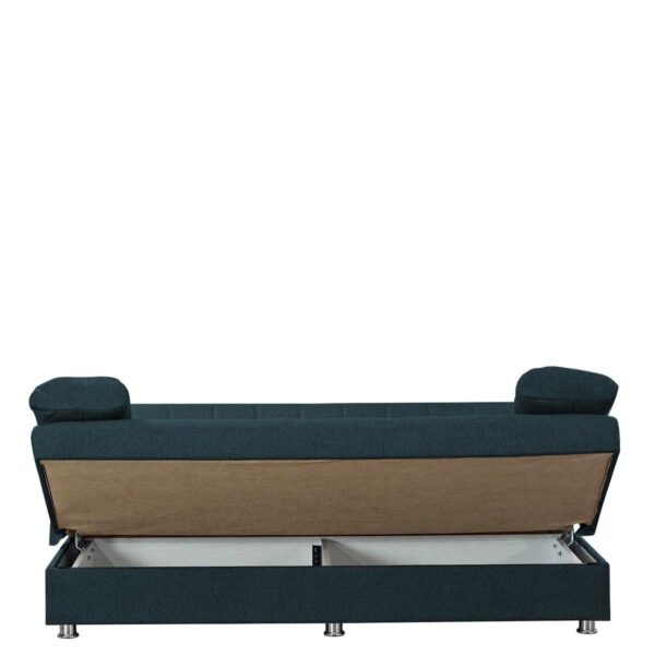Καναπές Κρεβάτι Τριθέσιος  LAURA Μπλε 190x75x80cm