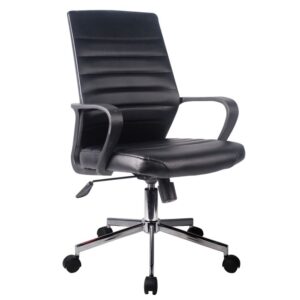 Καρέκλα Γραφείου SANDY Μαύρο PU 57x60x96-106cm