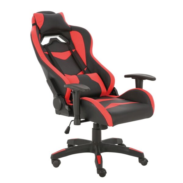 Καρέκλα Γραφείου  Gaming ΑΙΜΙΛΙΑ Κόκκινο PVC 69x67x124-134cm