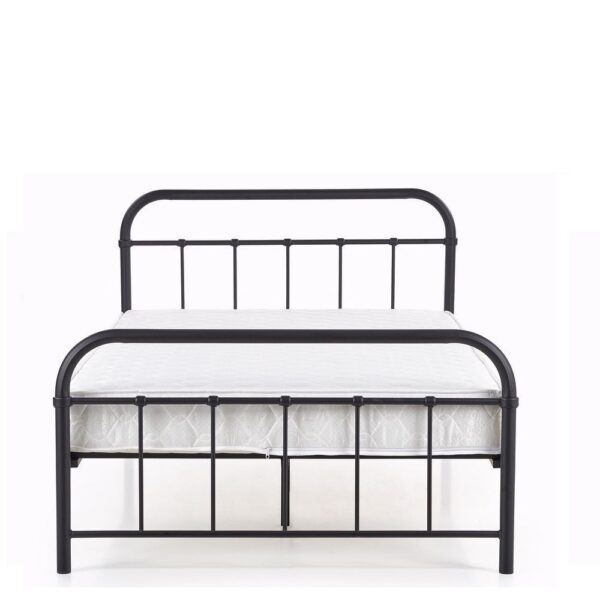 Κρεβάτι LIBERTY Μεταλλικό Sandy Black 209x124x93cm (Στρώμα 120x200cm)