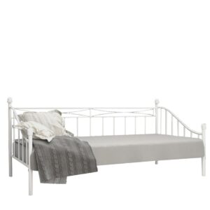 Κρεβάτι AUDREY Μεταλλικό Sandy White 210x99x91cm (200x90cm)