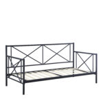 Κρεβάτι Μονό  JASMINE Μαύρο Μέταλλο 208x97.6x100cm (Στρώμα 90x200cm)