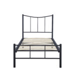 Κρεβάτι Μονό  ROSE Μαύρο Μέταλλο 208x93.8x100cm (Στρώμα 90x200cm)