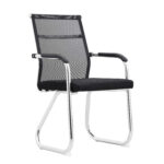 Καρέκλα Επισκέπτη RONOA Μαύρο/Χρώμιο Mesh/Μέταλλο 55x56.5x95cm