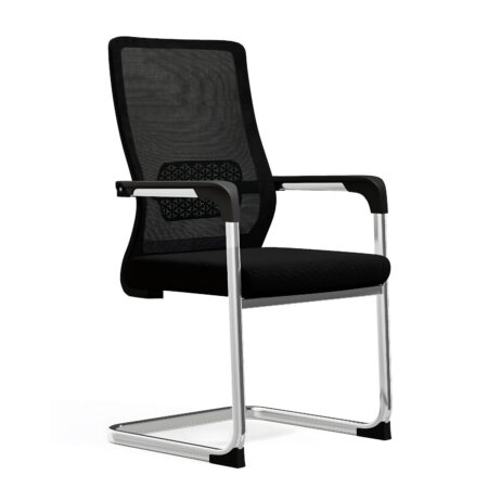 Καρέκλα Επισκέπτη NAMI Μαύρο/Χρώμιο Mesh/Μέταλλο 56x56x100cm
