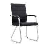 Καρέκλα Επισκέπτη NICO Μαύρο/Χρώμιο PU/Μέταλλο 55x56.5x95cm
