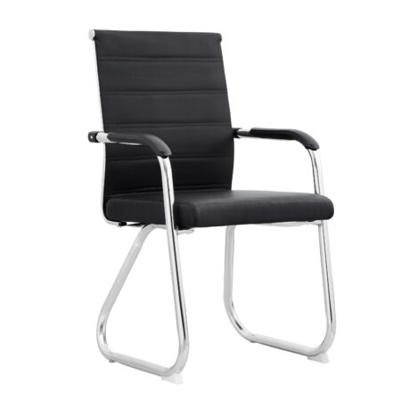 Καρέκλα Επισκέπτη NICO Μαύρο/Χρώμιο PU/Μέταλλο 55x56.5x95cm