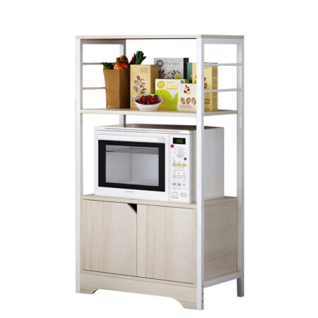 Ραφιέρα Κουζίνας GORAL Maple/Λευκό MDF/Μέταλλο 60x30x95cm