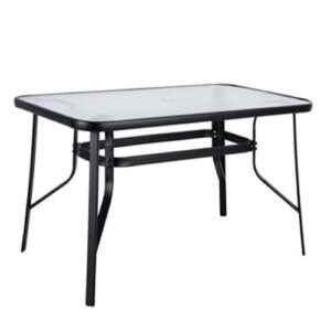 Τραπέζι Μεταλλικό SUN Μαύρο 150x90x70cm