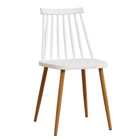 Καρέκλα  CYGNET Λευκό PP/Μέταλλο 42x46x80cm