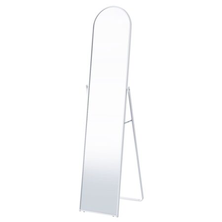 Καθρέπτης  Δαπέδου CASERTA Λευκό Μέταλλο/Γυαλί 38x45x157cm